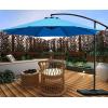 imageSunnyglade 10Ft Outdoor Adjustable Offset Cantilever Hanging Patio Umbrella TanBlue