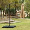 imageSunnyglade 10Ft Outdoor Adjustable Offset Cantilever Hanging Patio Umbrella TanTan