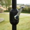 imageSunnyglade 75 Patio Umbrella Outdoor Table Market Umbrella with Push Button TiltCrank 6 Ribs TanBeige