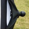 imageSunnyglade 75 Patio Umbrella Outdoor Table Market Umbrella with Push Button TiltCrank 6 Ribs TanBlack and White