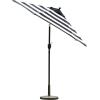 imageSunnyglade 75 Patio Umbrella Outdoor Table Market Umbrella with Push Button TiltCrank 6 Ribs TanBlack and White
