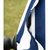 imageSunnyglade 75 Patio Umbrella Outdoor Table Market Umbrella with Push Button TiltCrank 6 Ribs TanBlue and White
