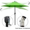 imageSunnyglade 75 Patio Umbrella Outdoor Table Market Umbrella with Push Button TiltCrank 6 Ribs TanGrass Green