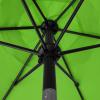 imageSunnyglade 75 Patio Umbrella Outdoor Table Market Umbrella with Push Button TiltCrank 6 Ribs TanGrass Green