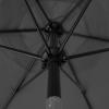 imageSunnyglade 75 Patio Umbrella Outdoor Table Market Umbrella with Push Button TiltCrank 6 Ribs TanGrey
