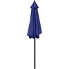 imageSunnyglade 75 Patio Umbrella Outdoor Table Market Umbrella with Push Button TiltCrank 6 Ribs TanNavy Blue
