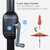 imageSunnyglade 75 Patio Umbrella Outdoor Table Market Umbrella with Push Button TiltCrank 6 Ribs TanOrange