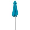imageSunnyglade 75 Patio Umbrella Outdoor Table Market Umbrella with Push Button TiltCrank 6 Ribs TanTeal Blue