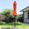 imageSunnyglade 9 Patio Umbrella Outdoor Table Umbrella with 8 Sturdy Ribs TanOrange