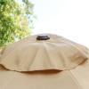 imageSunnyglade 9 Patio Umbrella Outdoor Table Umbrella with 8 Sturdy Ribs TanTan