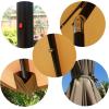 imageSunnyglade 9 Solar LED Lighted Patio Umbrella with 8 RibsTilt Adjustment and Crank Lift System Light TanLight Tan