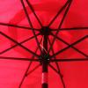imageSunnyglade 9 Solar LED Lighted Patio Umbrella with 8 RibsTilt Adjustment and Crank Lift System Light TanRed