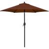 imageSunnyglade 75 Patio Umbrella Outdoor Table Market Umbrella with Push Button TiltCrank 6 Ribs TanBrown