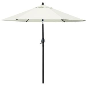 imageSunnyglade 75 Patio Umbrella Outdoor Table Market Umbrella with Push Button TiltCrank 6 Ribs TanBeige