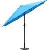 imageSunnyglade 11Ft Patio Umbrella Garden Canopy Outdoor Table Market Umbrella with Push Button TiltCrank 8 Ribs Blue