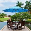 imageSunnyglade 11Ft Patio Umbrella Garden Canopy Outdoor Table Market Umbrella with Push Button TiltCrank 8 Ribs Blue