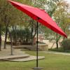 imageSunnyglade 11Ft Patio Umbrella Garden Canopy Outdoor Table Market Umbrella with Push Button TiltCrank 8 Ribs Red