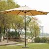 imageSunnyglade 11Ft Patio Umbrella Garden Canopy Outdoor Table Market Umbrella with Push Button TiltCrank 8 Ribs Tan