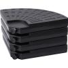 imageSunnyglade 189quot 4Pcs 13L Fan Shaped Water or Sand Filled Umbrella BaseFan Style SelfFilled Cantilever Offset Umbrella Base Stand Suitable for All Kinds of Cross Tiles BlackBlack