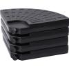 imageSunnyglade 189quot 4Pcs 13L Fan Shaped Water or Sand Filled Umbrella BaseFan Style SelfFilled Cantilever Offset Umbrella Base Stand Suitable for All Kinds of Cross Tiles Black