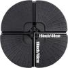 imageSunnyglade 189quot 4Pcs 13L Fan Shaped Water or Sand Filled Umbrella BaseFan Style SelfFilled Cantilever Offset Umbrella Base Stand Suitable for All Kinds of Cross Tiles BlackBlack