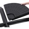 imageSunnyglade 189quot 4Pcs 13L Fan Shaped Water or Sand Filled Umbrella BaseFan Style SelfFilled Cantilever Offset Umbrella Base Stand Suitable for All Kinds of Cross Tiles Black