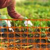 imageSunnyglade 4 X100 Ft Outdoor Snow Fence Plastic Safety Temporary Garden Netting for PoultryRabbits Chicken DogsOrangeOrange