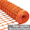 imageSunnyglade 4 X100 Ft Outdoor Snow Fence Plastic Safety Temporary Garden Netting for PoultryRabbits Chicken DogsOrangeOrange