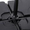 imageSunnyglade 4PCS 176LB Square Shaped Water Or Sand Filled Umbrella Base Cantilever Offset Patio Market Umbrella Base Stand with U Locking BlackBlack