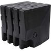 imageSunnyglade 4pcs 200LB Square Patio Umbrella Base Water Filled Umbrella Stand Suitable for All Kinds Of Cross Tiles BlackBlack