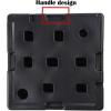 imageSunnyglade 4pcs 200LB Square Patio Umbrella Base Water Filled Umbrella Stand Suitable for All Kinds Of Cross Tiles BlackBlack