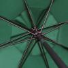 imageSunnyglade 9 Solar LED Lighted Patio Umbrella with 8 RibsTilt Adjustment and Crank Lift System BlackDark Green