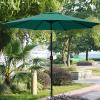 imageSunnyglade 9Ft Patio Umbrella Outdoor Table Umbrella with 8 Sturdy Ribs Grass GreenDark Green