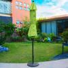 imageSunnyglade 9Ft Patio Umbrella Outdoor Table Umbrella with 8 Sturdy Ribs Grass GreenGrass Green