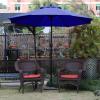 imageSunnyglade 9Ft Patio Umbrella Outdoor Table Umbrella with 8 Sturdy Ribs Grass GreenNavy Blue