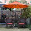imageSunnyglade 9Ft Patio Umbrella Outdoor Table Umbrella with 8 Sturdy Ribs Grass GreenOrange