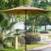 imageSunnyglade 9Ft Patio Umbrella Outdoor Table Umbrella with 8 Sturdy Ribs Grass GreenTan