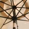 imageSunnyglade 9Ft Patio Umbrella Outdoor Table Umbrella with 8 Sturdy Ribs Grass GreenTan