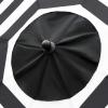 imageSunnyglade 9ft Patio Umbrella Replacement Canopy Market Umbrella Top Outdoor Umbrella Canopy with 8 RibsBlack and White