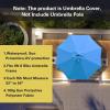 imageSunnyglade 9ft Patio Umbrella Replacement Canopy Market Umbrella Top Outdoor Umbrella Canopy with 8 RibsBlue