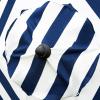imageSunnyglade 9ft Patio Umbrella Replacement Canopy Market Umbrella Top Outdoor Umbrella Canopy with 8 RibsBlue and White