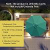 imageSunnyglade 9ft Patio Umbrella Replacement Canopy Market Umbrella Top Outdoor Umbrella Canopy with 8 RibsDark Green