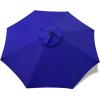 imageSunnyglade 9ft Patio Umbrella Replacement Canopy Market Umbrella Top Outdoor Umbrella Canopy with 8 RibsNavy Blue