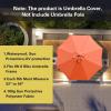 imageSunnyglade 9ft Patio Umbrella Replacement Canopy Market Umbrella Top Outdoor Umbrella Canopy with 8 RibsOrange
