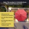 imageSunnyglade 9ft Patio Umbrella Replacement Canopy Market Umbrella Top Outdoor Umbrella Canopy with 8 RibsRed