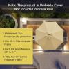imageSunnyglade 9ft Patio Umbrella Replacement Canopy Market Umbrella Top Outdoor Umbrella Canopy with 8 RibsTan