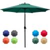 imageSunnyglade 9Ft Patio Umbrella Outdoor Table Umbrella with 8 Sturdy Ribs Grass GreenDark Green