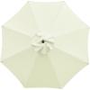 imageSunnyglade 9ft Patio Umbrella Replacement Canopy Market Umbrella Top Outdoor Umbrella Canopy with 8 RibsBeige