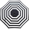 imageSunnyglade 9ft Patio Umbrella Replacement Canopy Market Umbrella Top Outdoor Umbrella Canopy with 8 RibsBlack and White