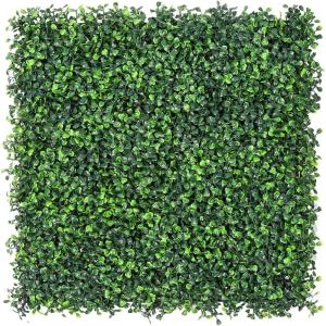 imageSunnyglade 12 Pieces 20quotx 20quot Artificial Boxwood Panels Topiary Hedge Plant Privacy Hedge Screen Sun Protected Suitable for Outdoor Indoor Garden Fence Backyard and Decor 12PCS10in x 10in